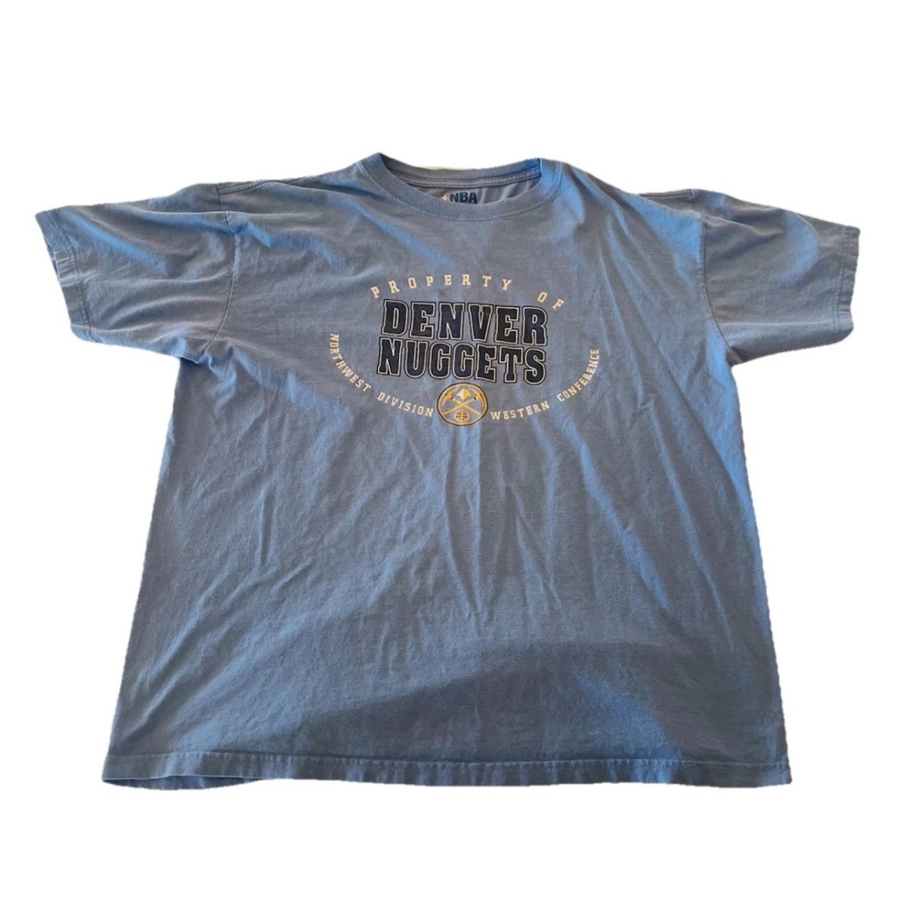 Denver Nuggest NBA Shirt North West Division T-Shirt Size Men’s XL (RARE) blue